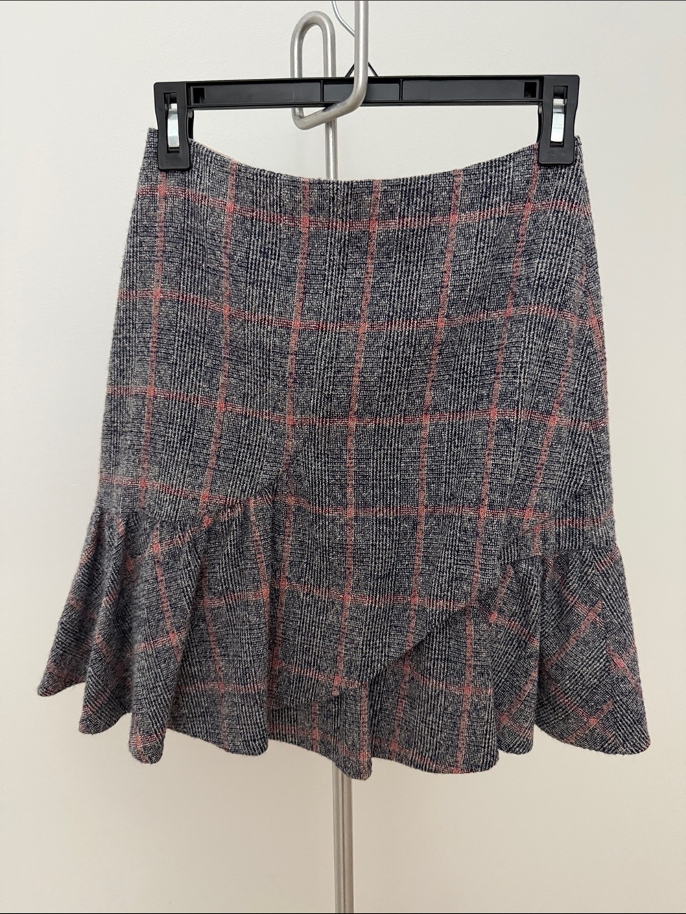 Rebecca Taylor Plaid Mini Skirt with Pink Windowpane
